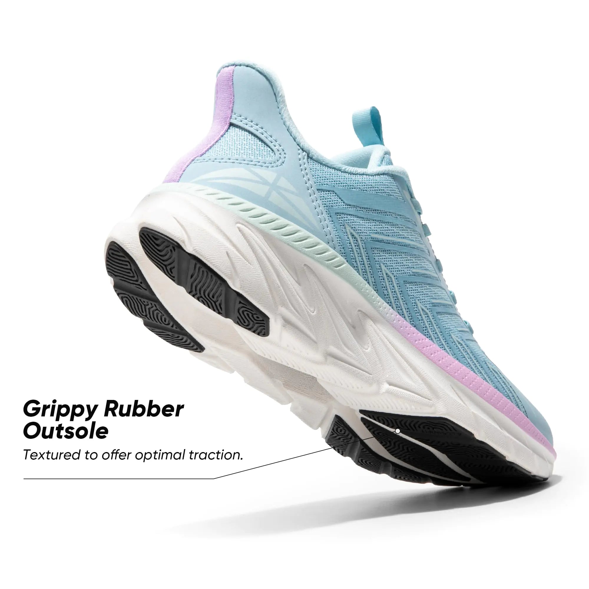 Women's Slip On Walking Shoes Running ActiveCushion Comfortable Tennis Breathable Non Slip Athletic Gym Workout Cross Training Sneakers 6 Light Blue - #GIAA73110001