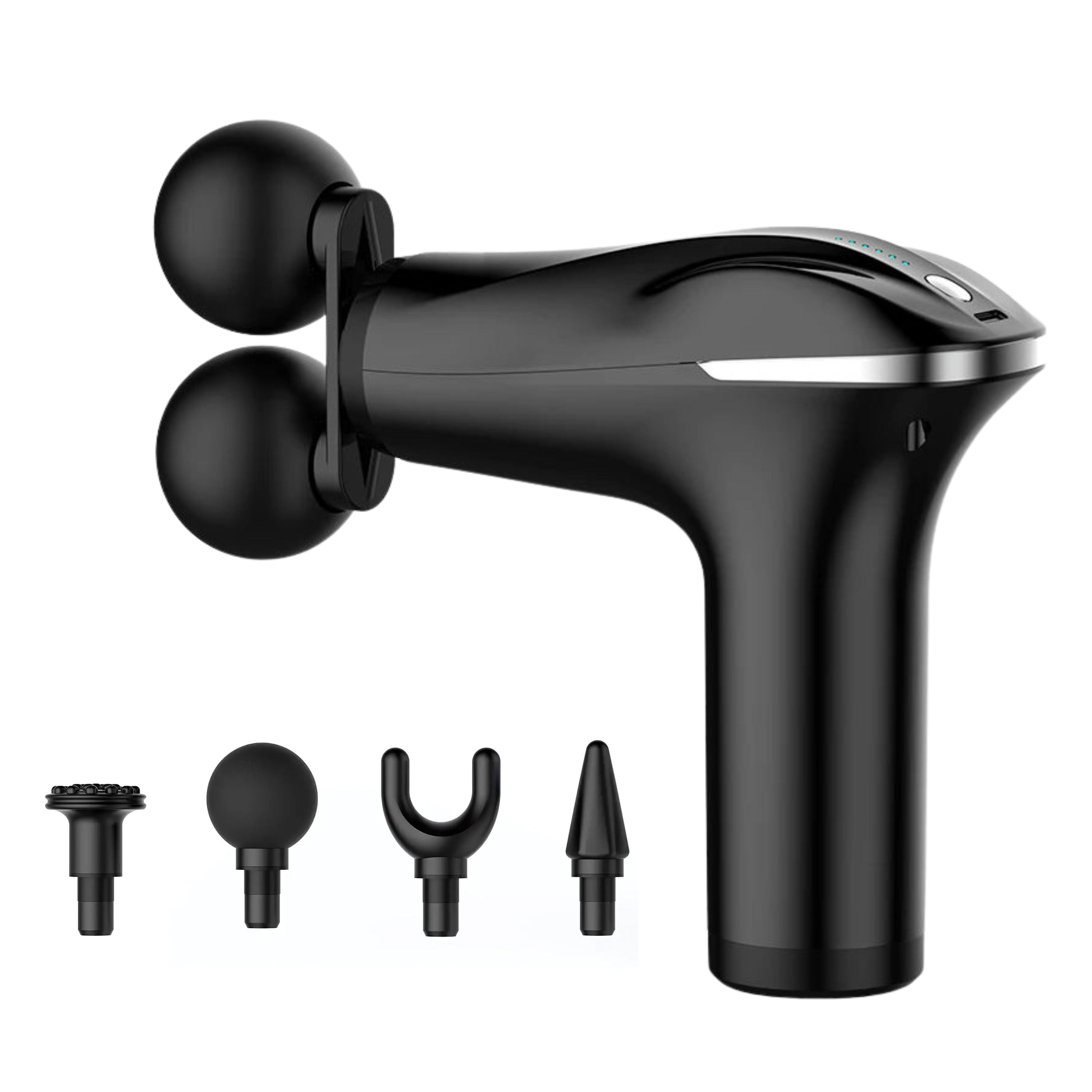 Dual Head Massage Gun – Handheld Deep Tissue Professional Massager