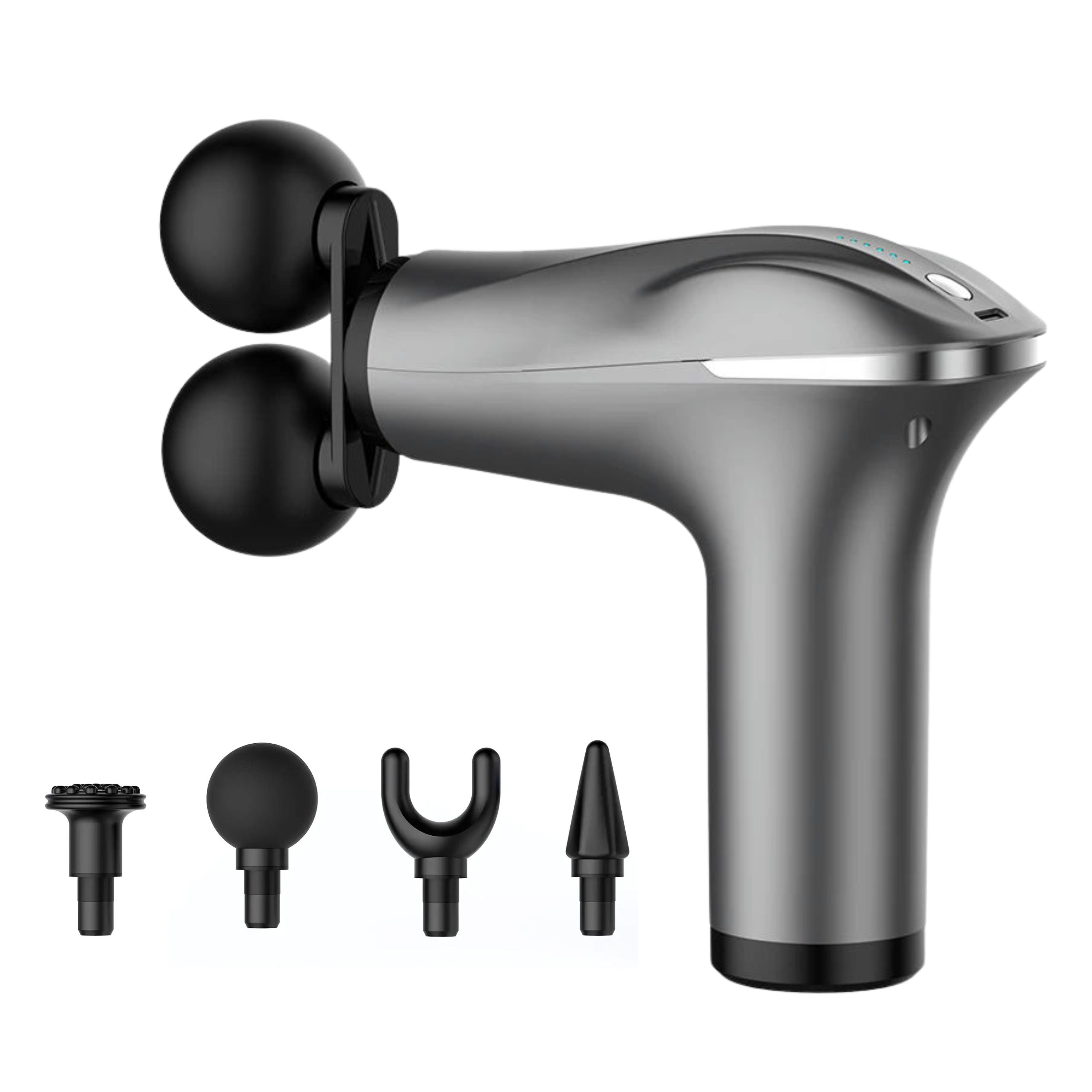 Dual Head Massage Gun – Handheld Deep Tissue Professional Massager