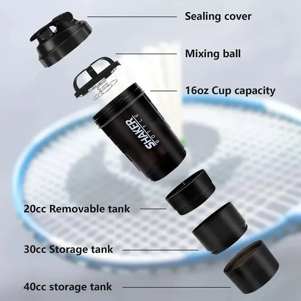 ShakeMate Pro: Leak-Proof 3-Layer Protein Shaker