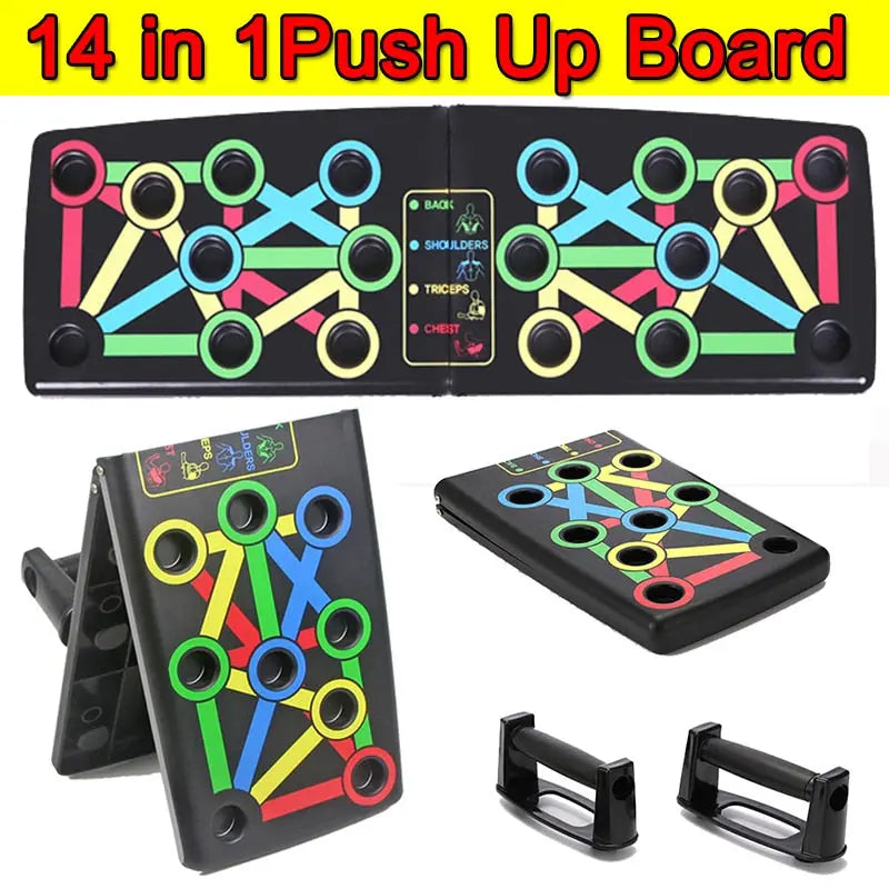Seamless Black Push Up Board - Full-Body Fitness Equipment