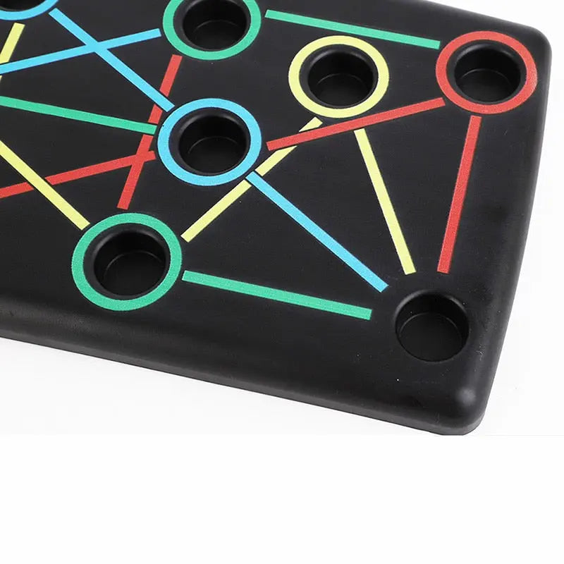 Seamless Black Push Up Board - Full-Body Fitness Equipment