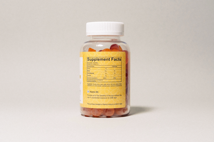 Halal Vitamin D3 2000 IU Gummies - 90 Count | Salaam Nutritionals