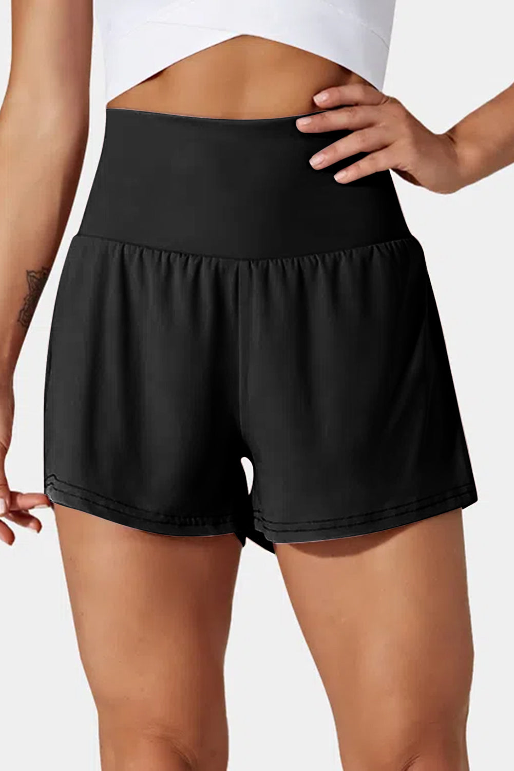 Black Athletic Shorts FB