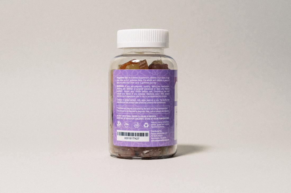 Halal Kids Gummy Multivitamins – Vitamins A, C, E & Zinc, 90 Count