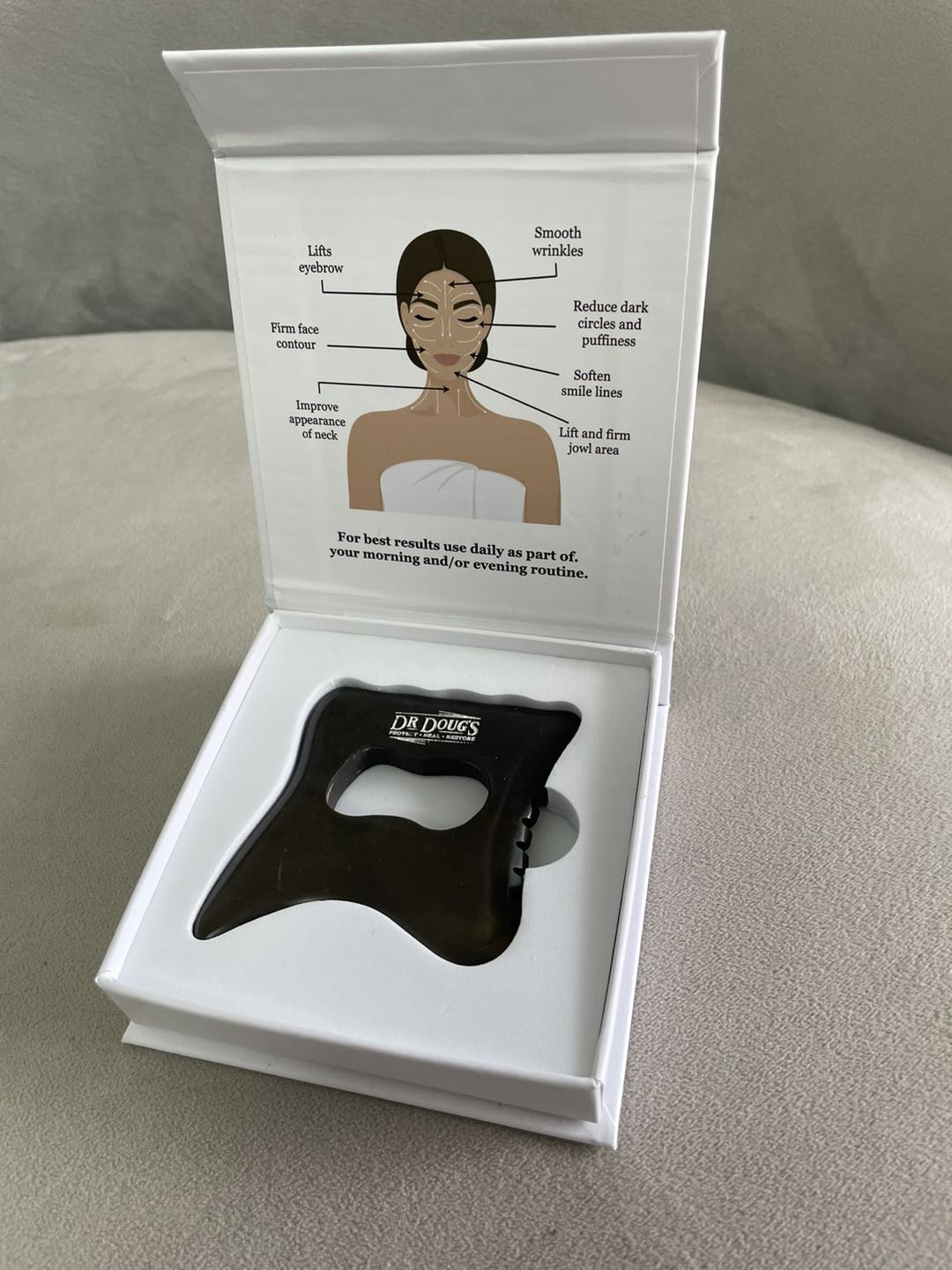 Dr. Doug’s Bian Stone Gua Sha Collection – Lymphatic Massage & Sculpting Tools for Body, Face & Neck