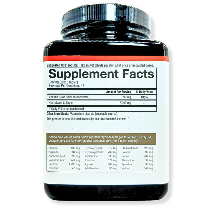 Youtheory Collagen 6000mg with Vitamin C – Hair, Skin & Nail Support – 290 Tabs